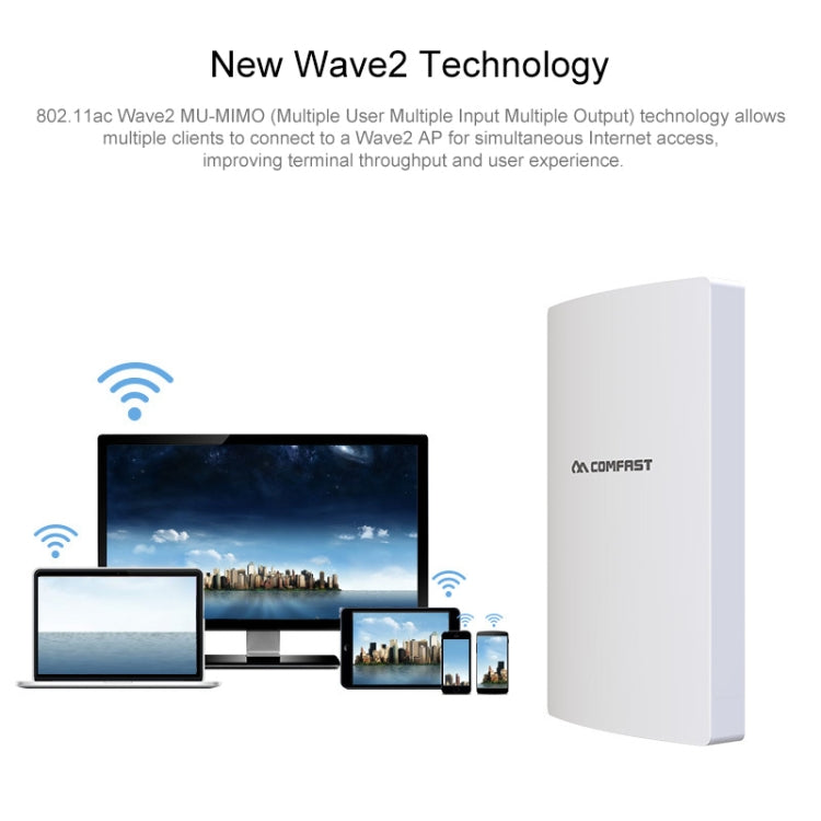 COMFAST CF-WA350 1300Mbps Outdoor POE Signal Amplifier Wireless Router / AP COMFAST CF-WA350 1300Mbps Outdoor POE Signal Amplifier Wireless Router / AP
